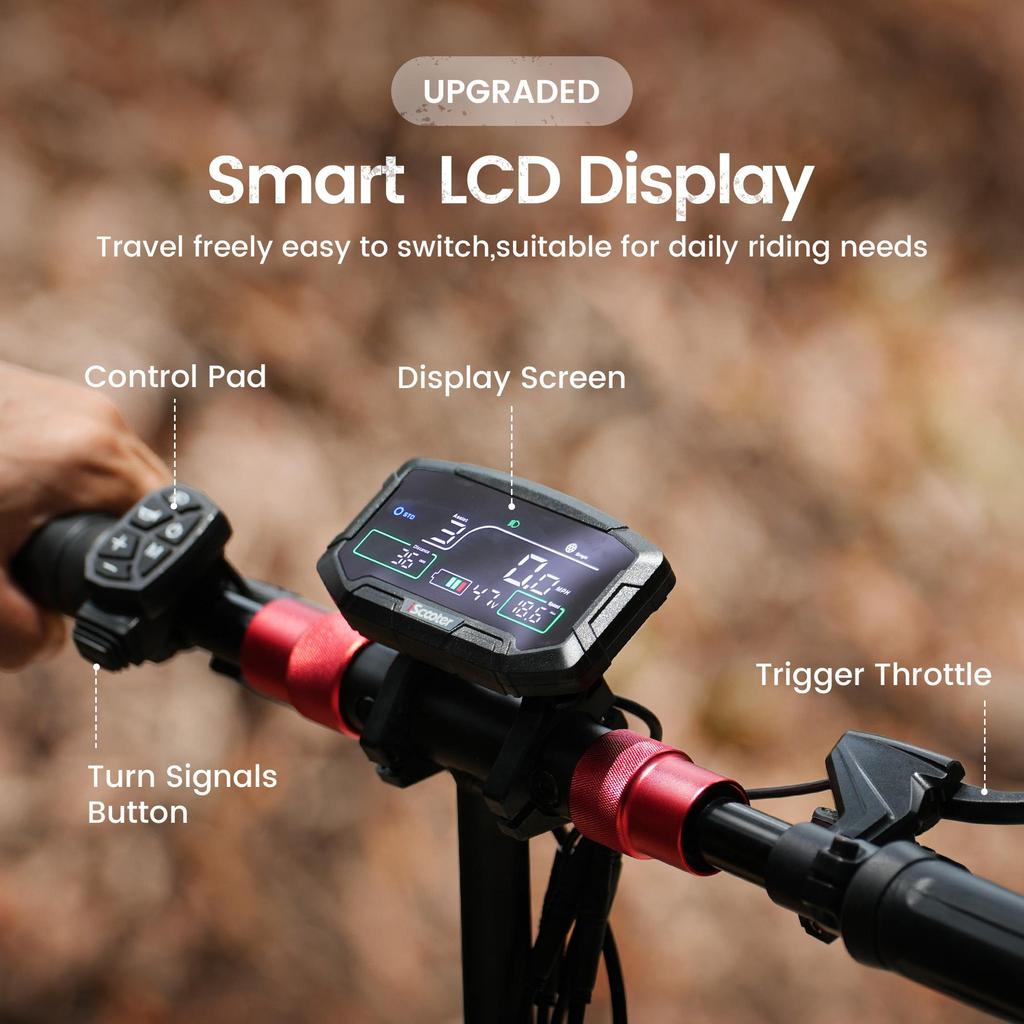 iScooter IX8 2400W Dual Motor Electric Scooter, 60km/h Max Speed, 70km Range, 12" Off-Road Tires, Oil Disc Brakes