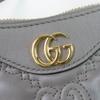 Very Good GUCCI Shoulder Bag GG Matelasse Leather 2-Way Handbag gray leather  Used