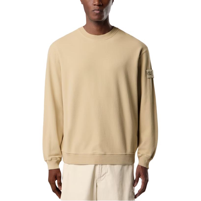 Stone Island Ghost Series Solid Color Ribbed Collar Long Sleeve Sweatshirt Men sweatshirt L2S1561000-69S0F53-V0090