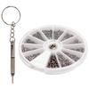 Stainless Steel Screws Nuts Assortment Kit Screws Nuts Screwdriver Repair Tool Set for Sunglasses Watches Cell Phones Clocks