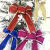 Christmas Decoration Ribbon Bows Hanging Christmas Tree Pendant Ornament for Home Decor New Year 2026 Navidad Gifts Accessories