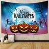 Halloween Party Decoration Tapestry Witch Pumpkin Wall Decoration Background Cloth Home Living Room Bedroom Decoration Tapestry