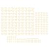 205pcs Assorted Size Wooden Stars Unfinished Blank Wooden Stars Ornaments for Art Craft Wedding Party