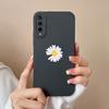 For Huawei Y9S Y7A P Smart 2021 Pro Y5 Y6 Y7 Y9 Prime Phone Cover Fashion Sunflower Liquid Soft Silicone Shockproof Matte Anti Drop For Huawei Bumper