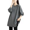 Long Sleeve Long Sleeve Cut and Round Loose Oversized Plus Perfect for Winter [POGCZMKK] Women's T-Shirt, Top, T-Shirt, Sewn, Neck, Fit, Silhouette,