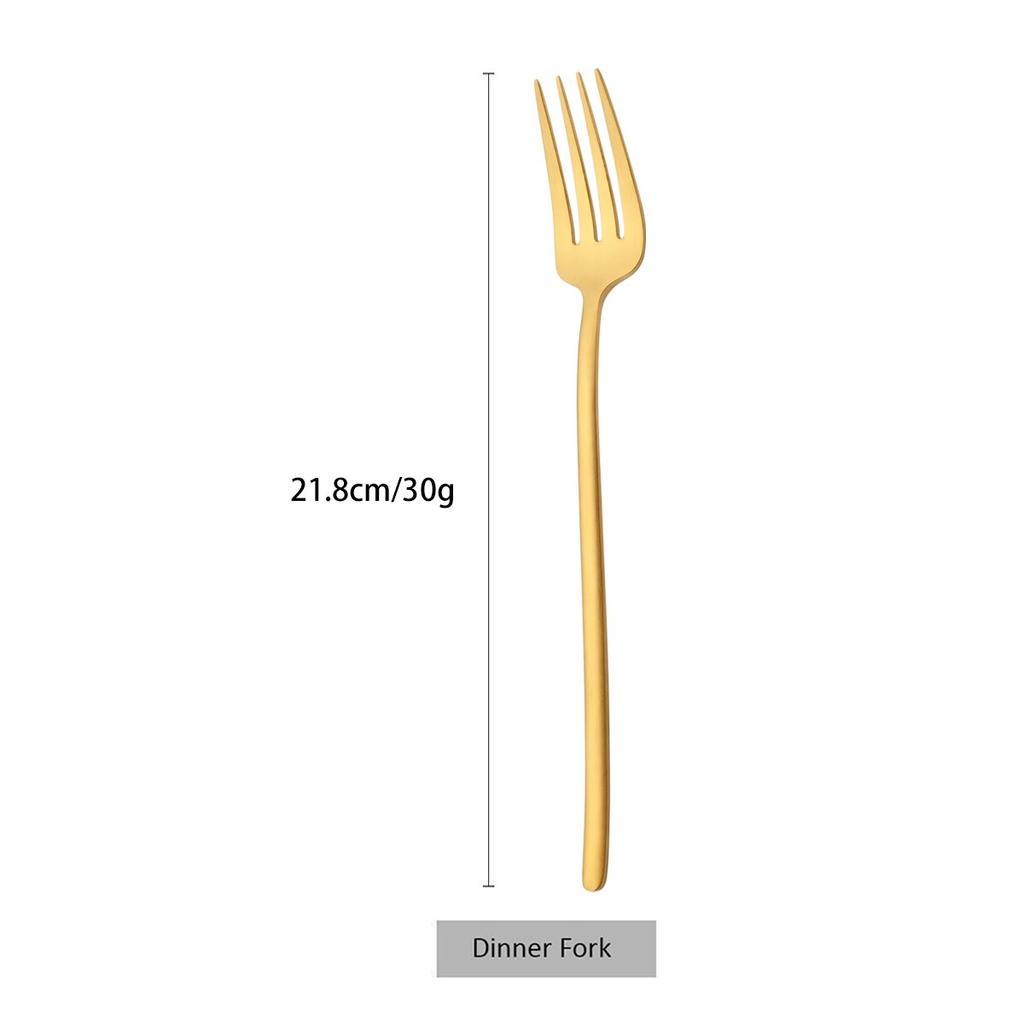 Золотой набор столовых приборов, матовый набор столовой посуды из нержавеющей стали 304, нож, вилка для торта, ложка, палочки для еды, серебро, кухонные столовые приборы, посуда