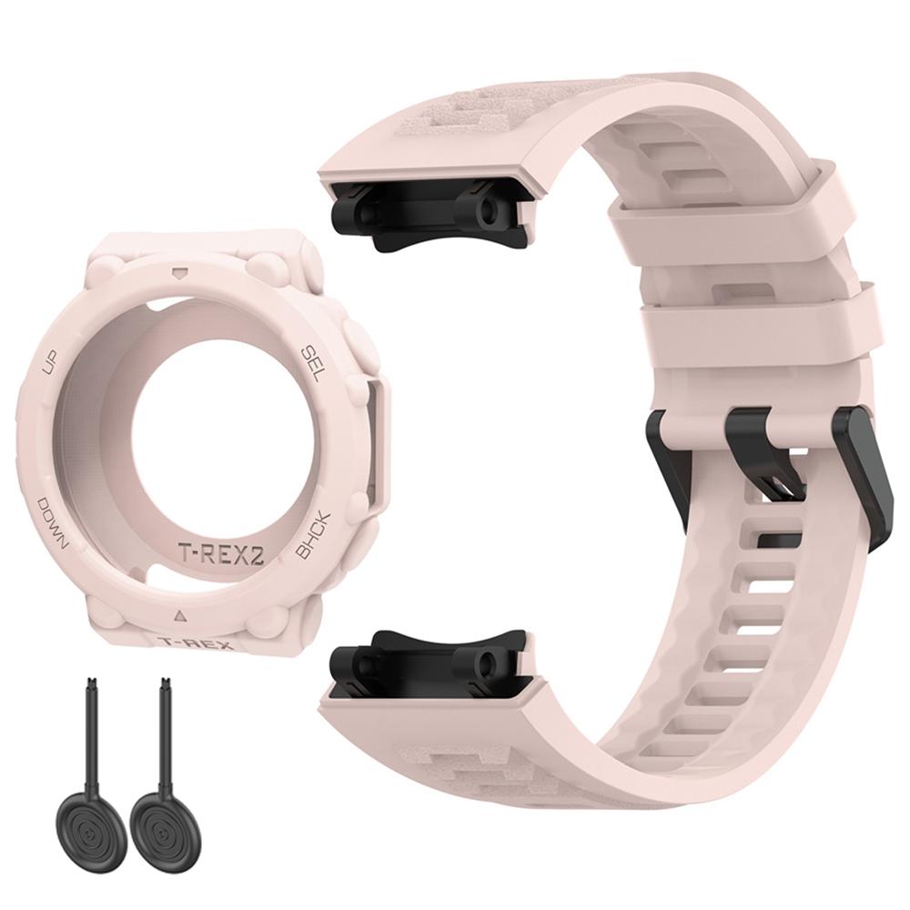 Силиконовый ремешок + чехол для часов Huami Amazfit T-Rex 2 с регулируемым инструментом и украшением в виде ракушки