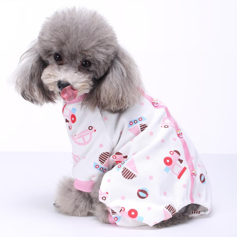 Pet Supplies Dog Four-legged Clothes Autumn and Winter Casual Comfortable and Breathable Home Pet Cotton Clothes