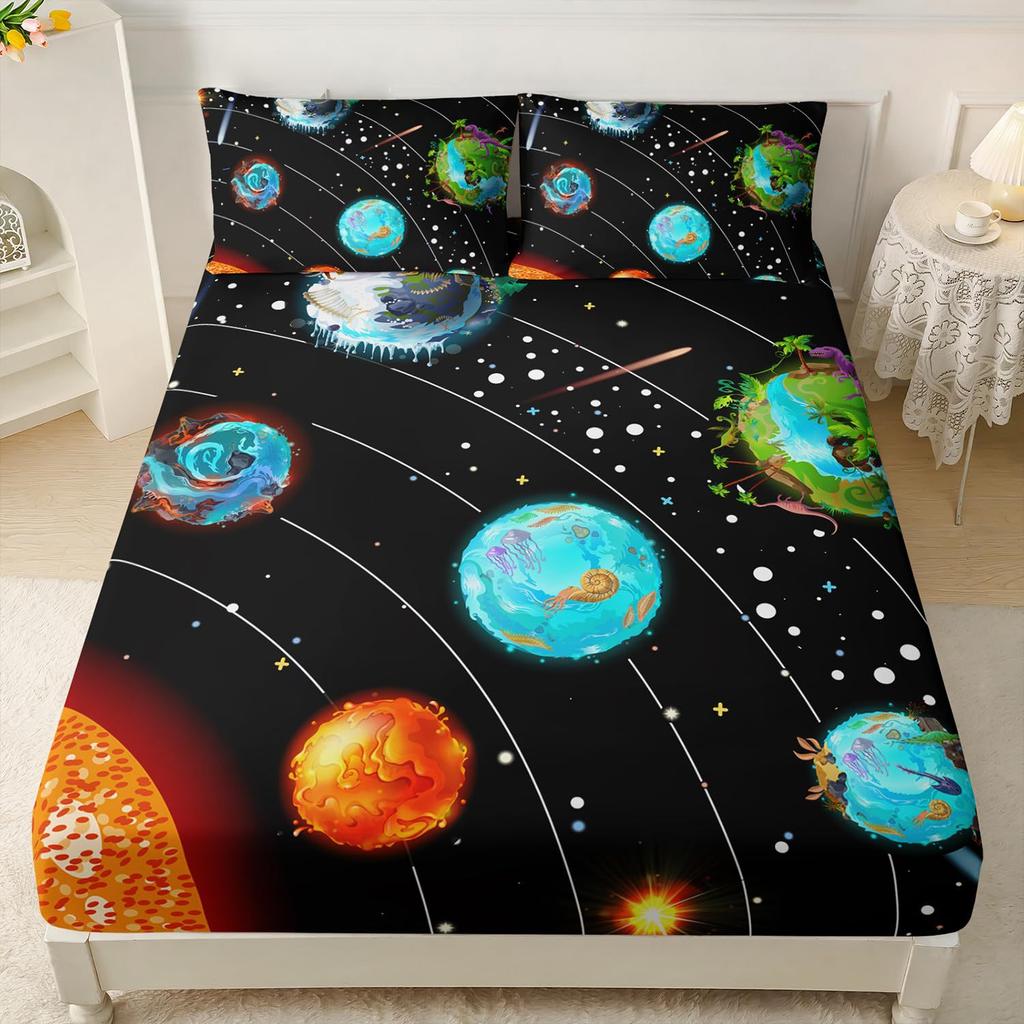 Простыня с рисунком личности для геймпада, трехкомпонентная, с цифровой печатью, трехкомпонентная простыня, детская, взрослая