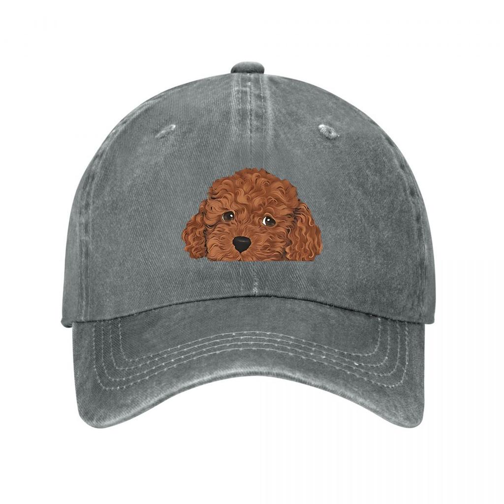 Vintage Poodle Baseball Cap New Vintage Washed Cotton Baseball Cap Parent Kids Sun Hats