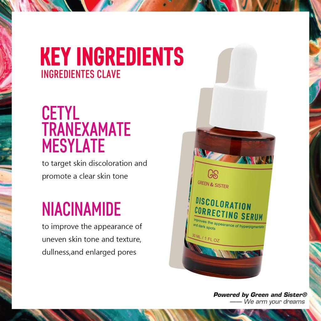 Niacinamide Color Correcting Serum Hydrating Moisturizing Face Serum Brightening Fade Dark Spots for Men Women 30ml