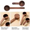 Black Walnut Gram Scoop Coffee Bean Scoop Wooden Sugar Spice Scoop Coffee Spoon Measuring Spoon