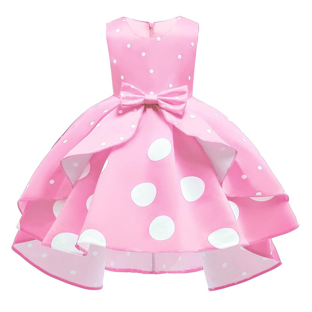 Polka Dot Christmas Princess Dress for Girls - Hot-Selling Evening Wear