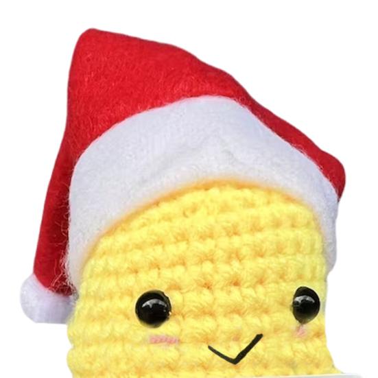 Плюшевая игрушка «Маринованный огурец для эмоциональной поддержки», ручная работа, супермягкая, очаровательный внешний вид, ручное плетение