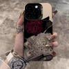 Кросс-бордерный мобильный чехол с розой для Apple iPhone 13/14/15Pro/16Pro/17 - Высококлассный европейский и американский дизайн