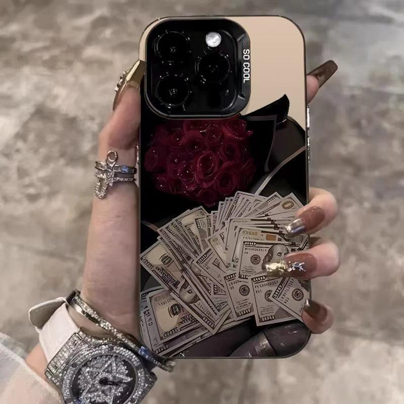 Кросс-бордерный мобильный чехол с розой для Apple iPhone 13/14/15Pro/16Pro/17 - Высококлассный европейский и американский дизайн