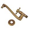 Antique Garden Faucet with Extended Spout Antifreezing Copper Wall Mount Single Cold Water Tap for