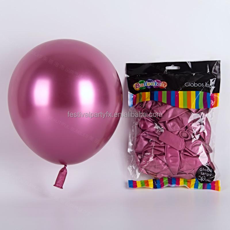 5/10/12inch Metal Pearl Latex Balloons Thick Chrome Metallic Globos Birthday Party Advertisement Balloon Wedding Decoration