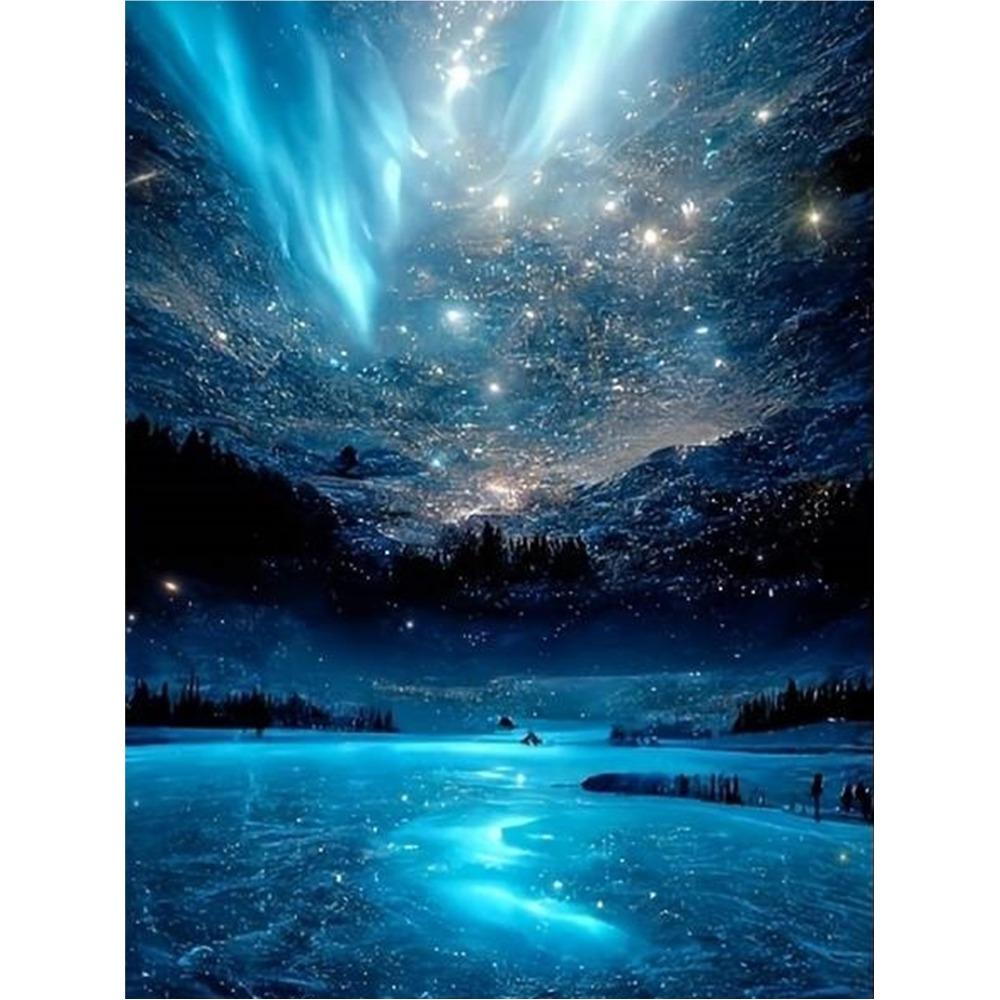 30x40cm Full Round Drill Round Drill Mosaic Fantasy Paintings  Interior Decoration