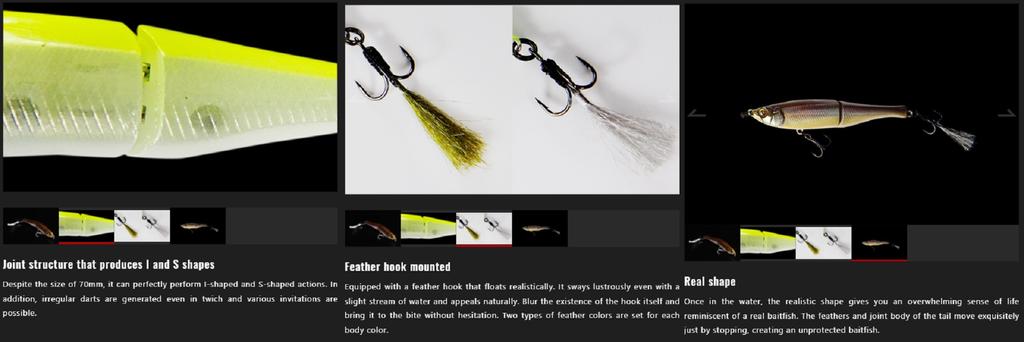 Jackall Spytail 70 SS Тонущая приманка Chart Back Pearl (9579)