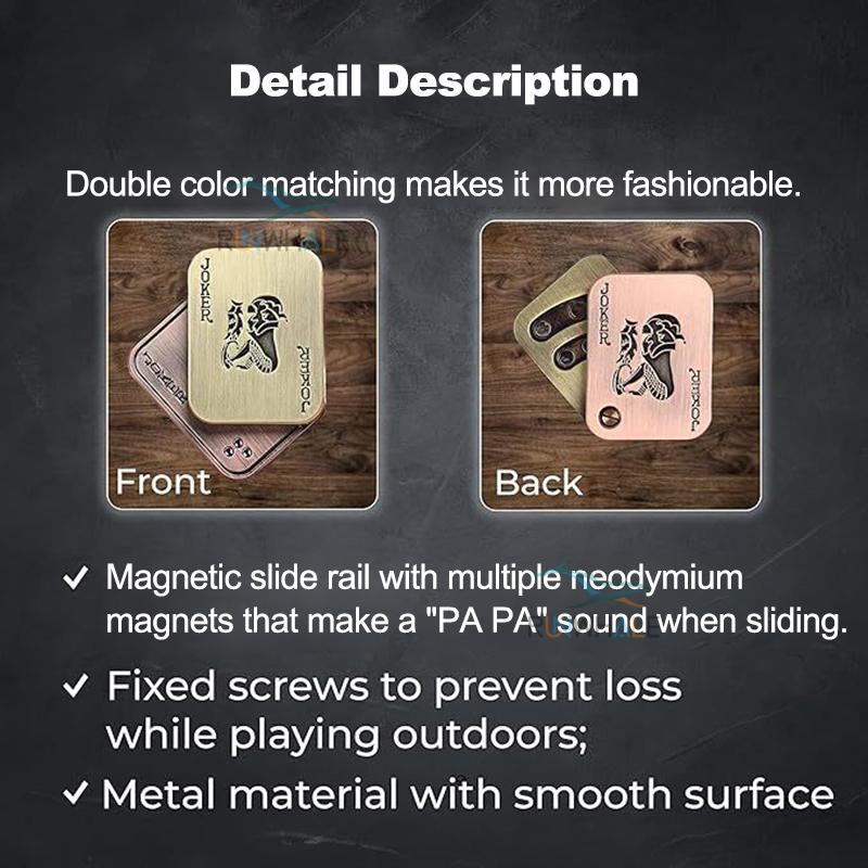 EDC Push Slider Metal Fidget Антистрессовые игрушки для взрослых Finger Spinner Poker Relief Anxiness Toy Портативные игры Pop Magnetic Slider