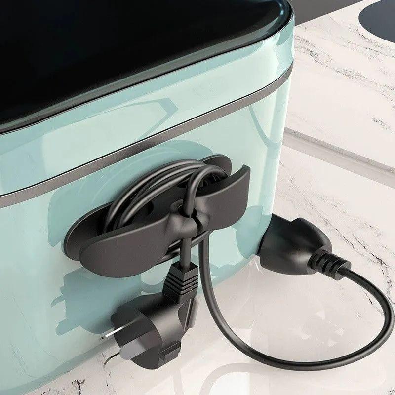 5PCS TPE Cord Organizer Charger Cable Management Clip Holder for Home Office