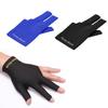 1Pc Spandex Snooker Billiard Cue Gloves Pool Left Hand Open Three Finger Glove