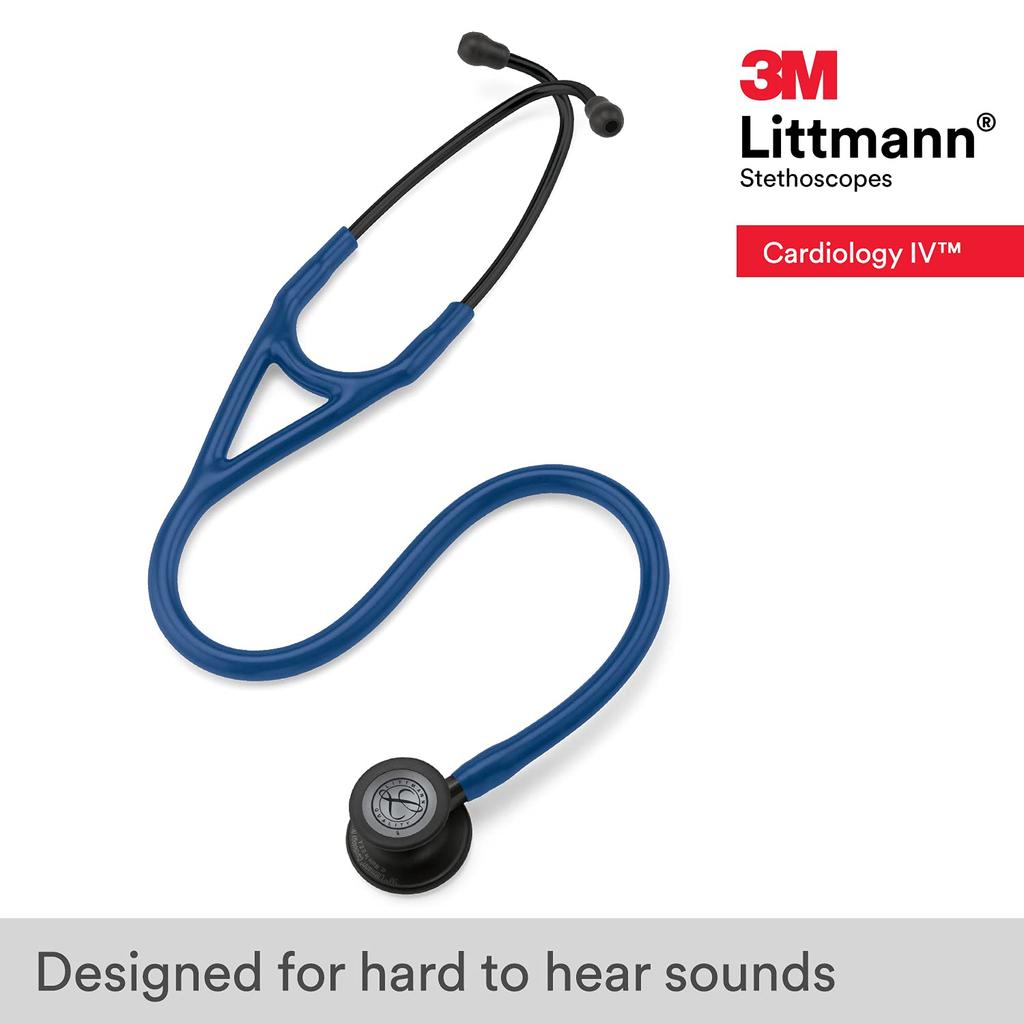 Стетоскоп Littmann Cardiology IV 6168 (Темно-синий/Черный финиш)