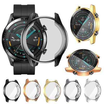 Защитный чехол из ТПУ для Huawei Watch GT2 42 мм 46 мм, защитная пленка для экрана с полным покрытием, чехол-бампер