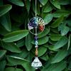 Tree of Life Dream Catcher, Hanging Ornament, Gravel Weaving, Natural Stone Dream Catcher, Tree of Life Dream Catcher