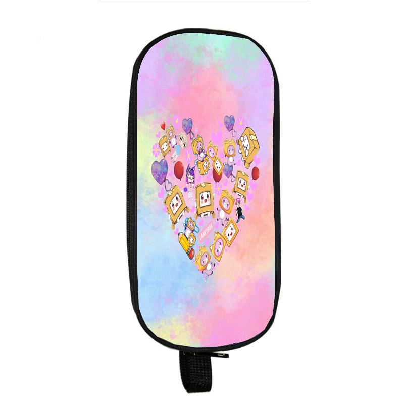 Lankybox Boxy And Foxy робот-пенал большая коробка для хранения портативная сумка для ручек для девочек двухслойная школьная сумка Kawaii чехол для канцелярских принадлежностей