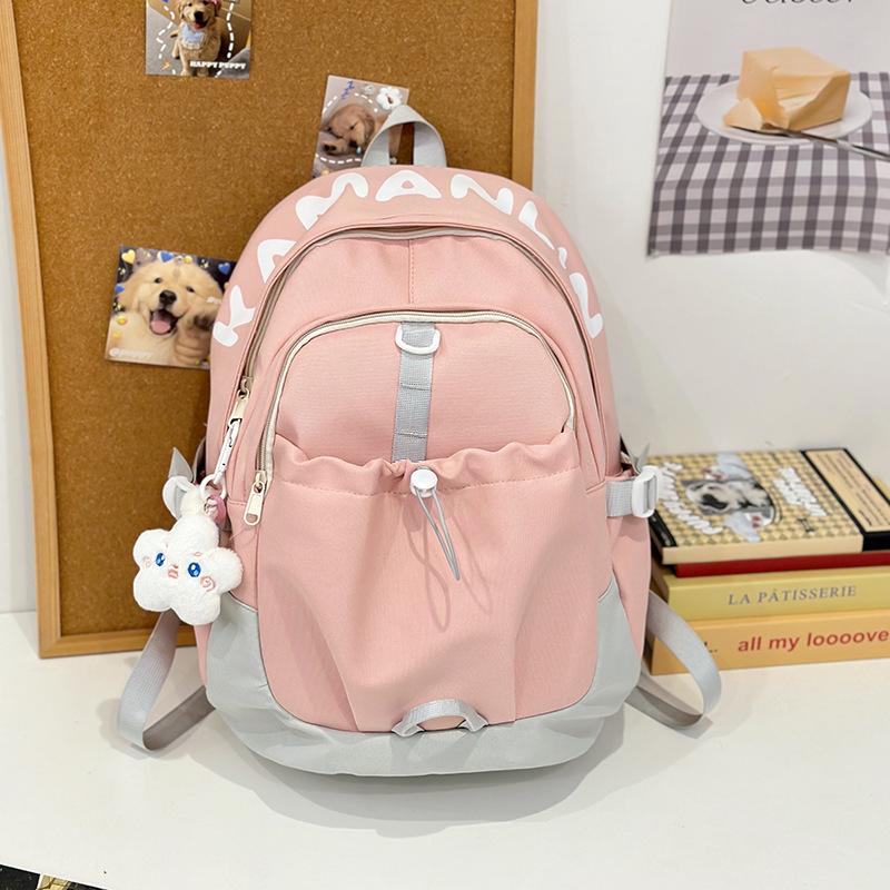 Schoolbag high value soft girl girl backpack Korean version ins small fresh junior high school large capacity student schoolbag backpack
