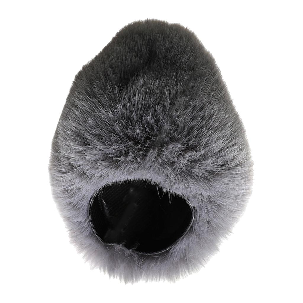 Ветрозащитный экран для микрофона, шумоподавляющий плюшевый пушистый чехол для подкастинга и потокового микрофона