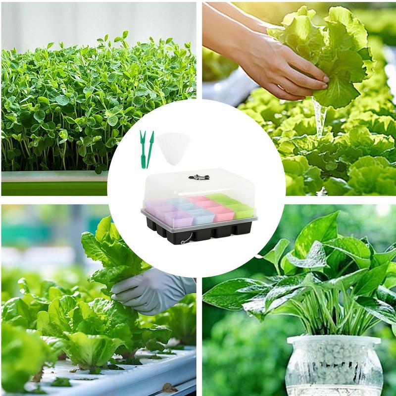 Мини Посадочный Поддон Квадратный Набор для Выращивания Рассады Садовые Принадлежности для Суккулентов Овощная Теплица Размножение