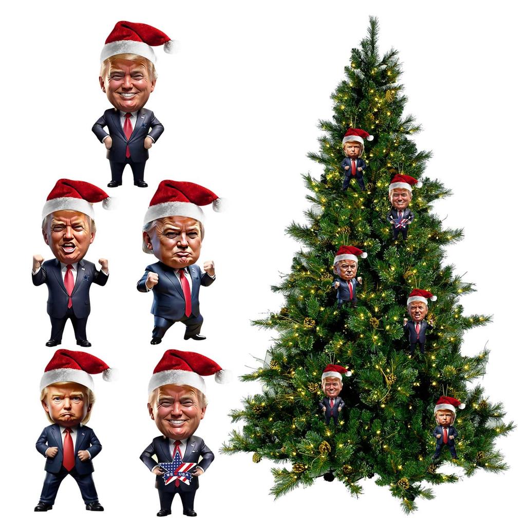 Cartoon Box Horse Pendant Popular Series Chain Christmas Tree Pendant Gift Christmas Decoration