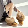 Fashion Winter Round Toe Plush Snow Boots for Women Chunky Furry Woman Shoes Comfortable and Elegant Non Slip Fashion Work Ankle Sale