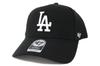 47 Brand BRAND LOS ANGELES DODGERS MVP Los Angeles Dodgers 6 Panel Cap Hat '47 '47 BLACK/Black