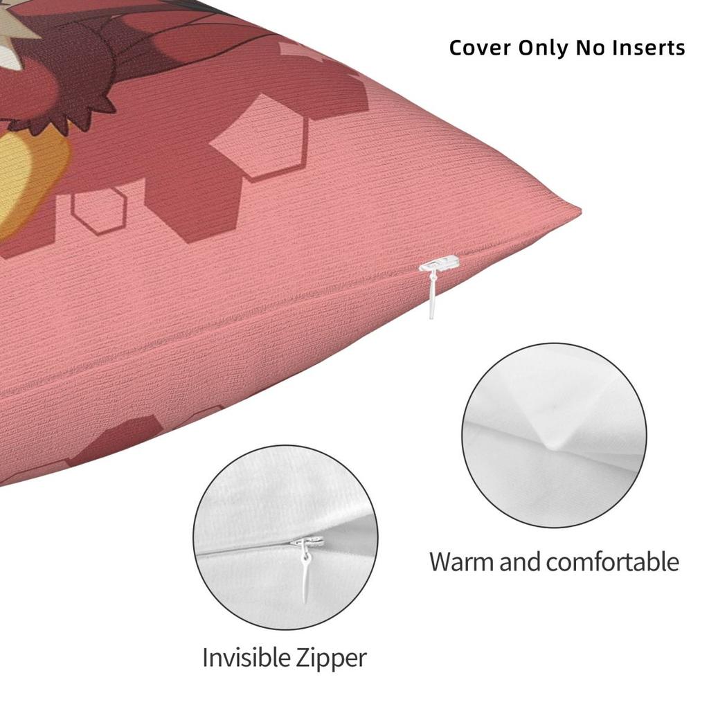 Digimon Hawkmon Chibi Square Pillowcase Polyester Linen Velvet Pattern Zip Decor Sofa Cushion Case 45X45