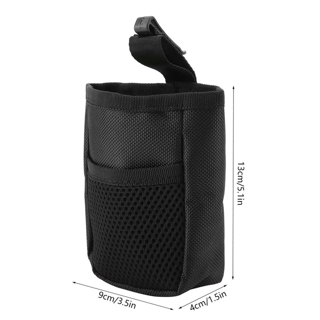 Pet Food Treat Bag Snack Training Obedience Waist Pouch Multifunctional Portable Supplies Black