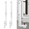 Set of 2 Adjustable Desk Clamps User Friendly Design for All Surfaces
