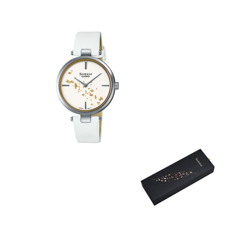 Casio Женские часы SHEEN Белые SHE-C100L-7AUPFJ