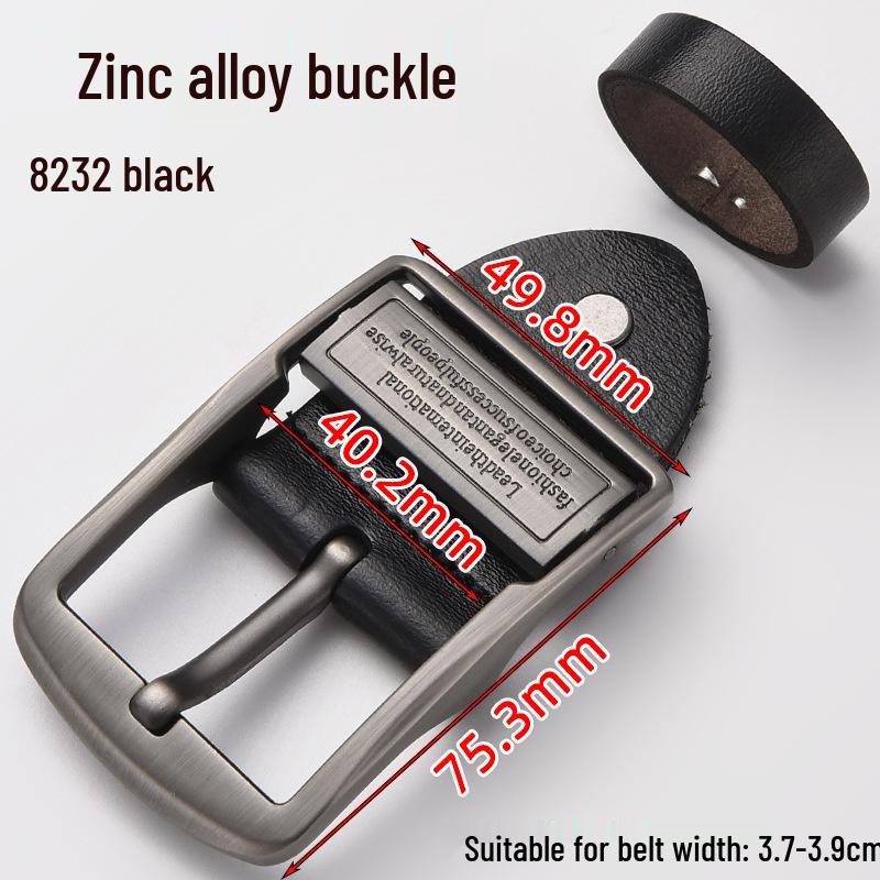 Men's Genuine Leather Pin Buckle Waistband Accessory