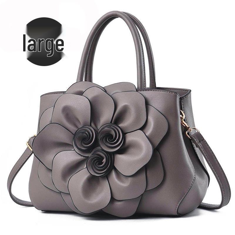 2025 Women's Rose Handbag: Elegant Large Capacity Crossbody & Shoulder Bag
