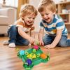 Hungry Turtle Board Game with Chessboard Beads 4 Players Interactive Turtle Eating Beads Family Night Party Game Toddlers Boys Girls Educational Toy