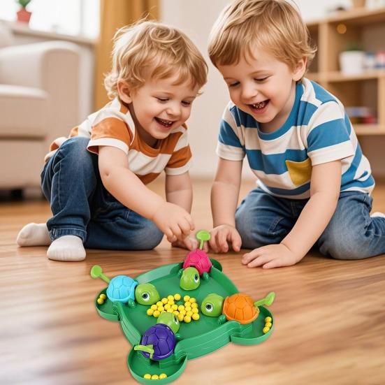 Голодная черепаха настольная игра с шахматной доской и бусинами 4 игрока интерактивная черепаха ест бусины семейная вечерняя игра для вечеринки малыши мальчики девочки развивающая игрушка