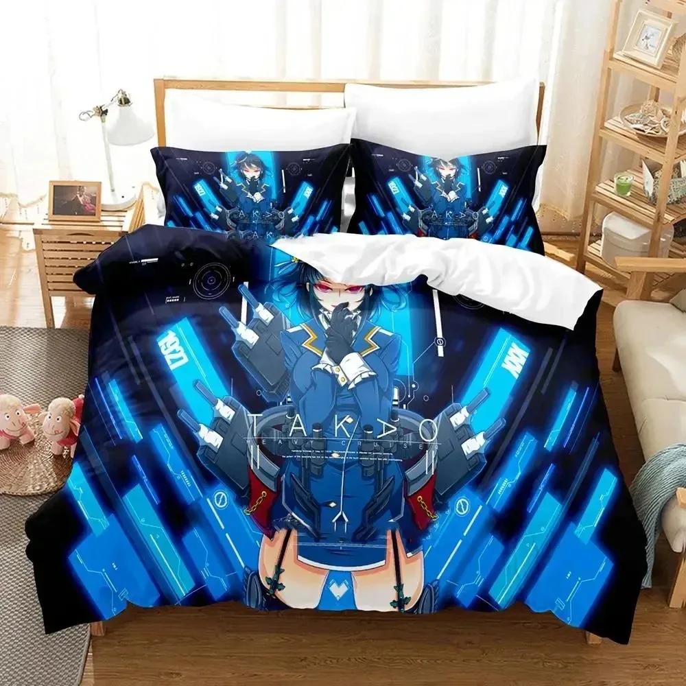 Аниме Kantai Collection Комплект постельного белья для мальчиков и девочек Twin Queen Size Пододеяльник Наволочка Кровать для мальчиков и взрослых Мода Домашний текстиль Текстиль