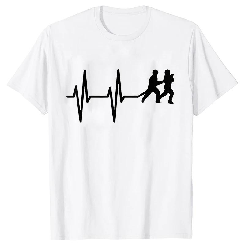 Casual Men's Clothing Fireman Heartbeat Firefighter T-Shirt Men T Shirt Fire Worker Rescue Short Sleeve Tees Short Sleeve Tops