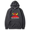 Autumn Winter Toy Machine Cow Head Printed Hoodie Daily Casual Pullover Classic Top Street Fashion Warm Hoodie Gift
