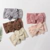 New Baby Plush Headband, Cute Bow Wide-brimmed Children's Headscarf, Warm Baby Hair Accessories In Autumn and Winter