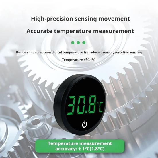 Цифровой термометр для аквариума со светодиодным дисплеем, беспроводной термометр для аквариума с наклейкой, измерение температуры воды в террариуме